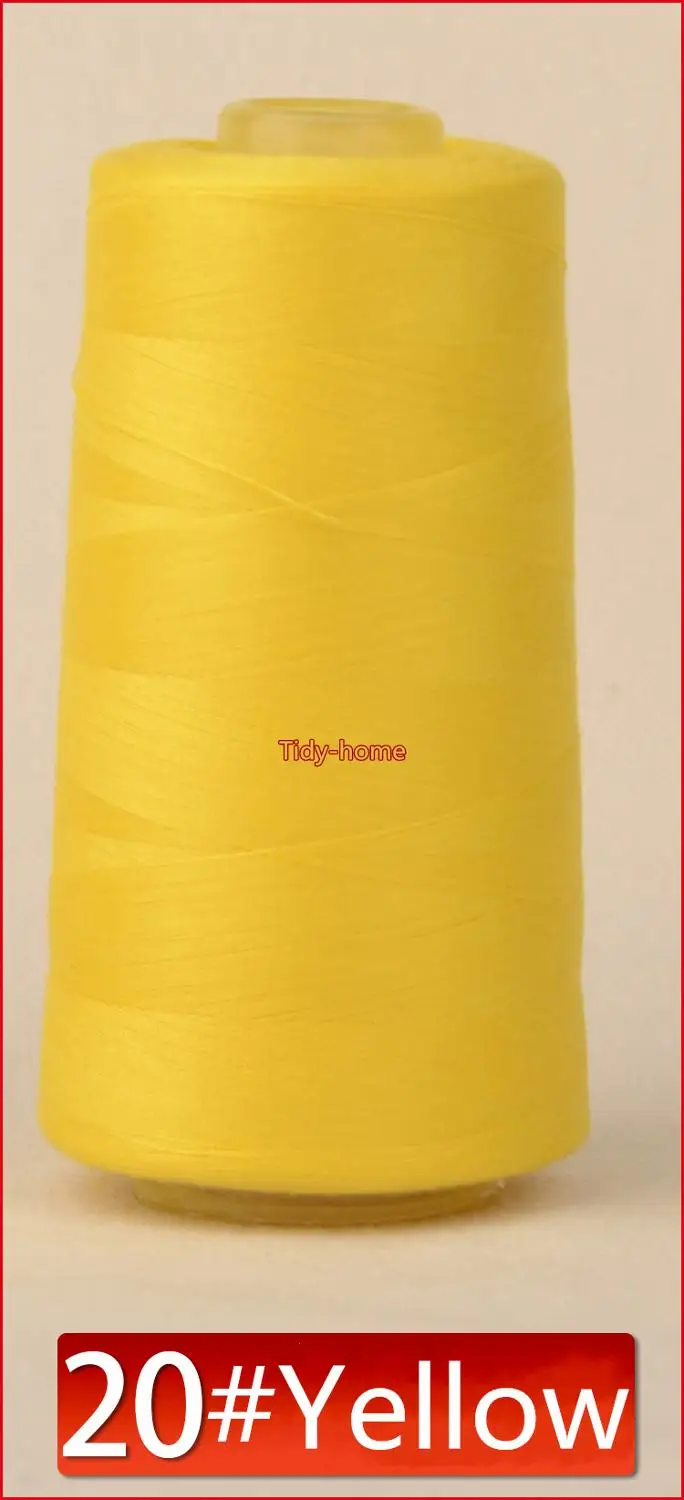 Прочные 3000 ярдов высокоскоростная швейная машина нить многоцветная полиэфирная