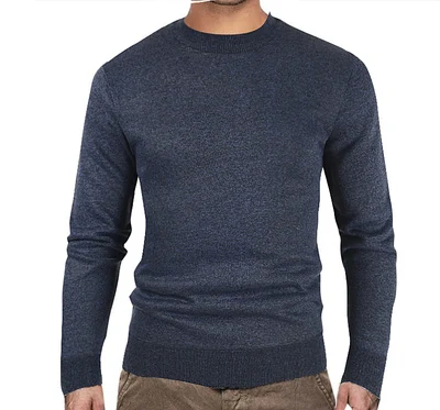 Осень-зима 2020 мужские свитера с круглым вырезом мужской темно-синий Однотонный