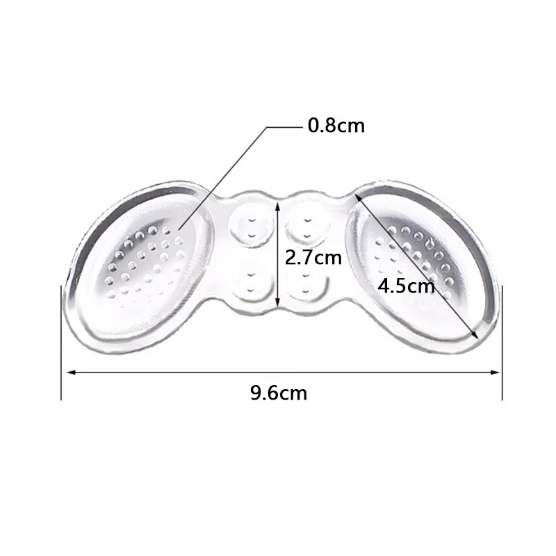 

2Pcs Silicone Gel Women Insoles for Shoes High Heels Soft Cushion Heel Liner Grips Protector Pain Relief Foot Care Inserts C2374