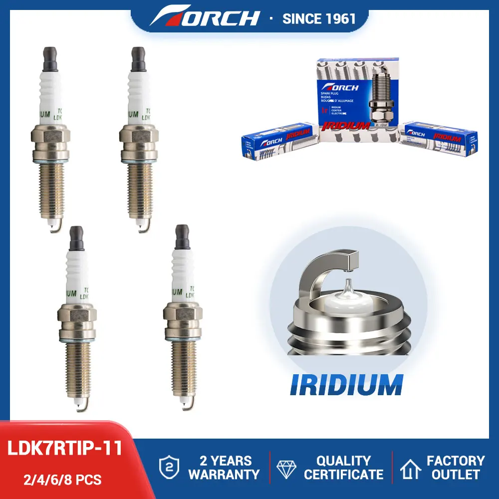 

Hot Sale Original Iridium Platinum Spark Plug TORCH LDK7RTIP-11 for Candle SILZKR7B11 Champion RER10WMPB4 Denso VXUH22I