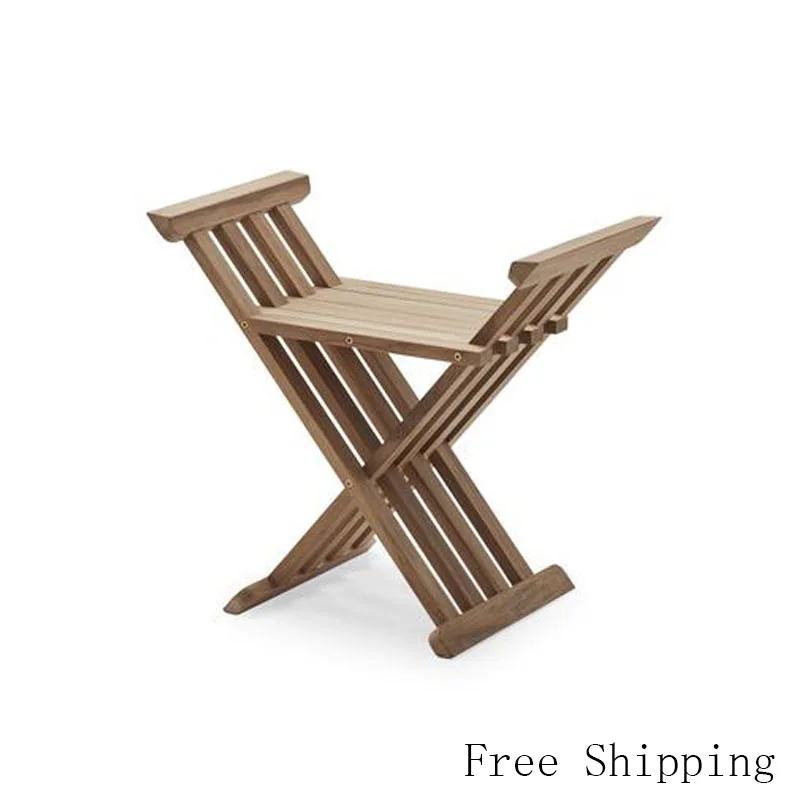 Королевский стул, портативный деревянный стул для отдыха на открытом воздухе, кемпинга, для помещений и сада, складной стул со складной спин...