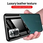 Кожаный чехол для Xiaomi Redmi Note 10 Pro автомобильный магнитный держатель акриловая задняя крышка Redme Redmy Not 10s Note10 10Pro Redmi10 Coque