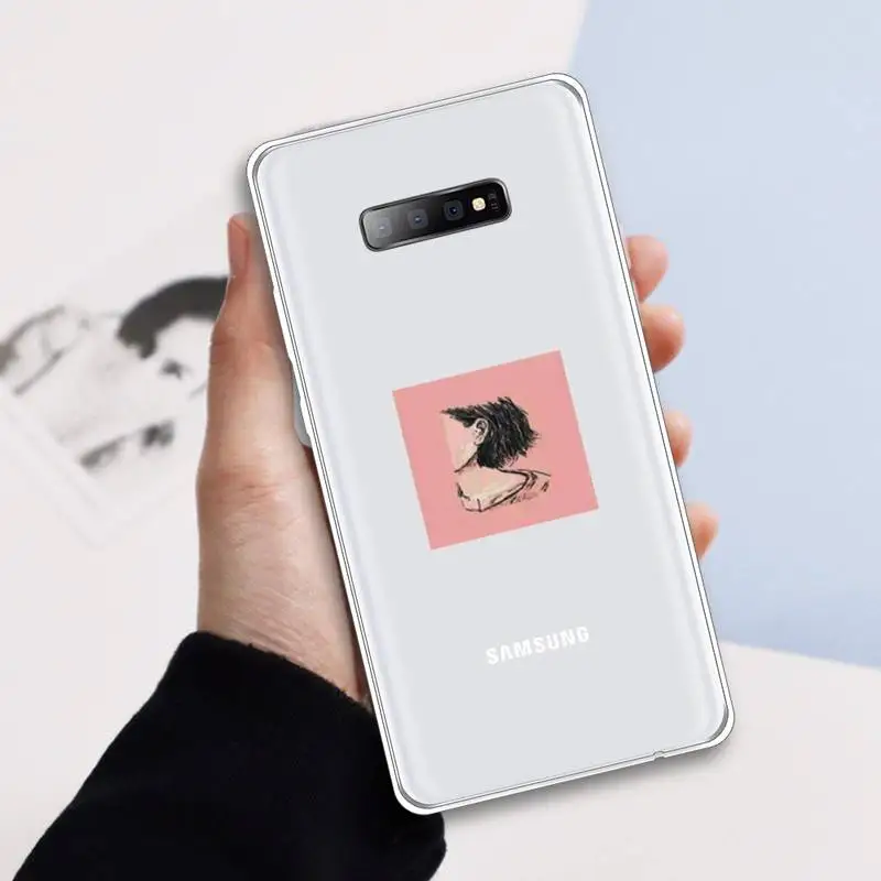 

pink rainbow flower cute aesthetic design luxury Phone Case Transparent For Samsung Galaxy A 71 21s S note 8 9 10 plus 20 ultra