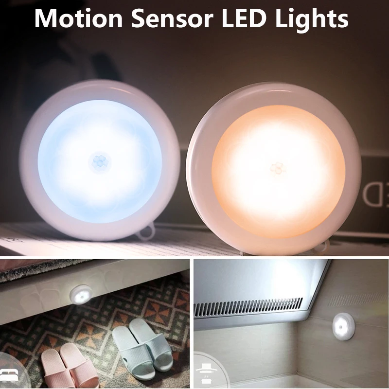 Светодиодный светильник движения Сенсор ночной Светильник s для стена спальни
