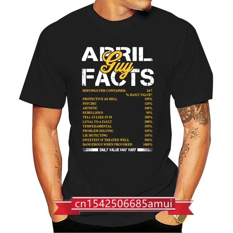 

April Guy Facts Funny Popular Tagless Tee T-Shirt