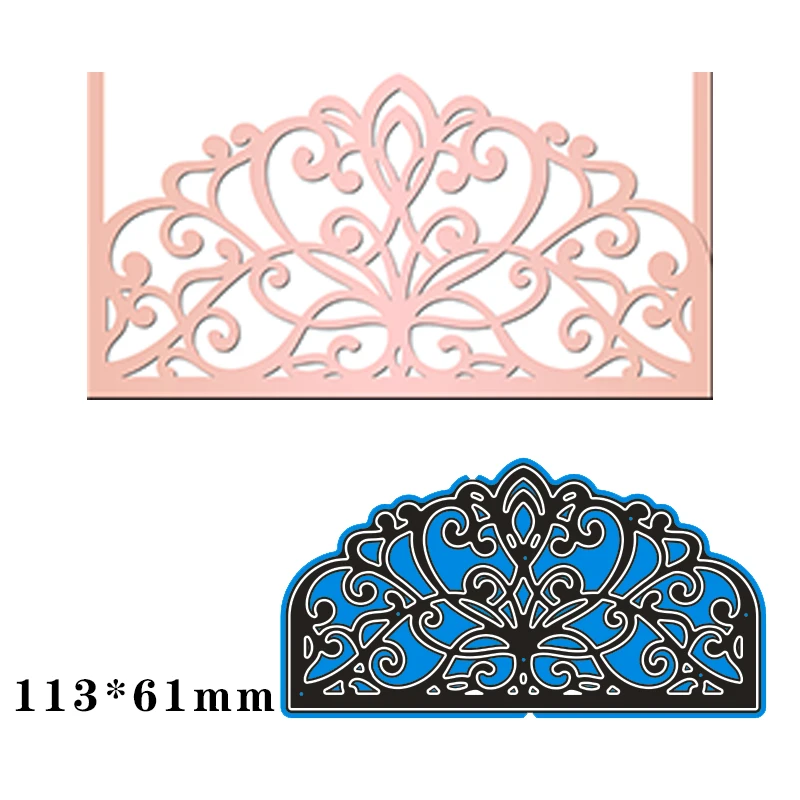 

Metal Cutting Dies Lace Figure For Card DIY Scrapbooking Stencil Paper Craft Album template Dies 113*61mm