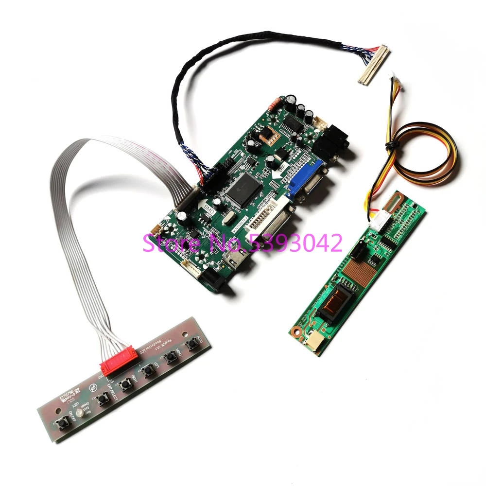 

Fit LTN141WD-L01/L02/L03/L04 14.1" Keyboard VGA DVI 1CCFL LVDS 30Pin 1440*900 M.NT68676 LCD Screen Controller Board DIY Kit
