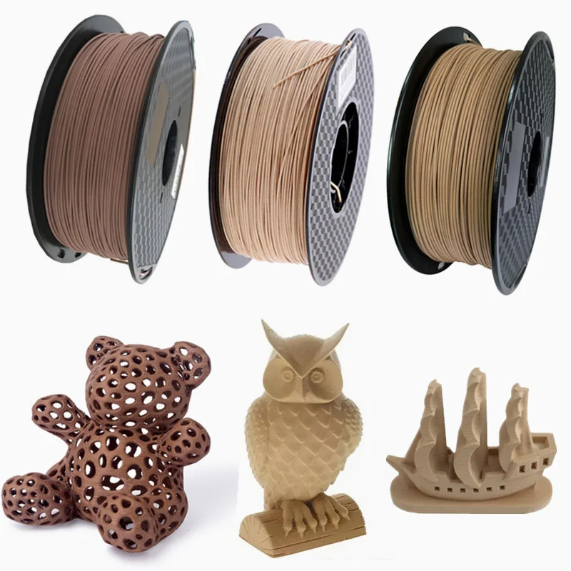 Filamento de Madeira da Impressora do Pla Materiais de Impressão 250g de Madeira de Mogno Cor Fornecer Pla Dropshipping 3d 1.75mm 1kg – 500g