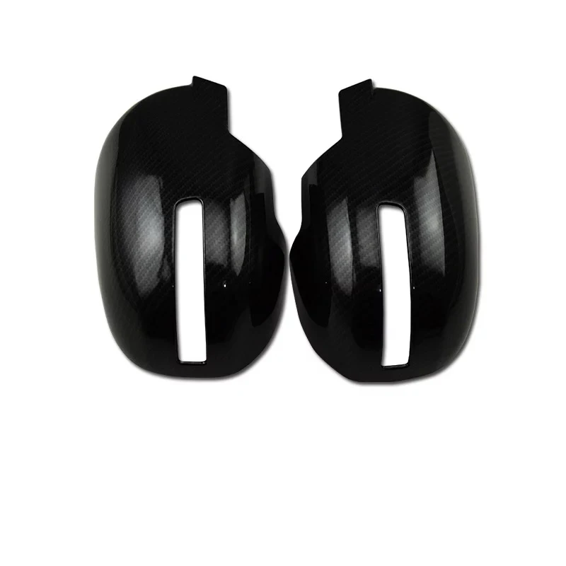 2 шт. хромированные Чехлы для зеркала заднего вида из углеродного волокна Mitsubishi