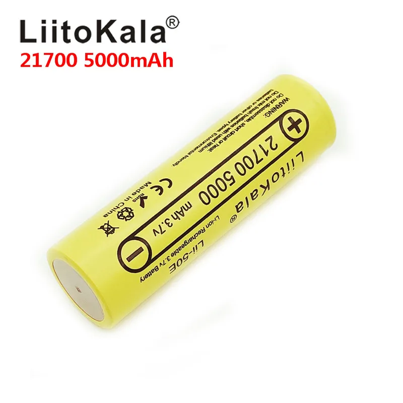 2020 LiitoKala 21700 4800 5000 мАч литий-ионный аккумулятор 3 7 в 50E для модуля высокой