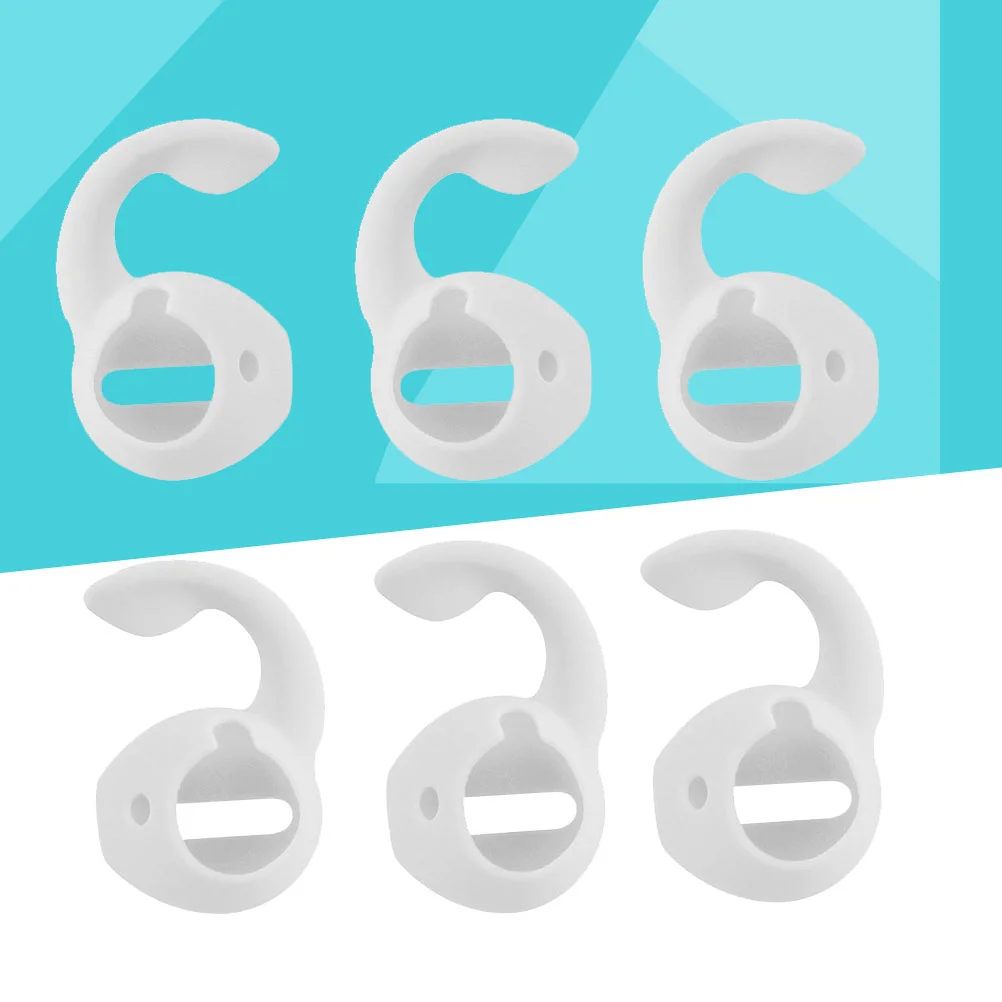 

6PCS/3Set Silicone Ear Hooks Wireless Headset Anti Skid Earphone Protector For Airpods