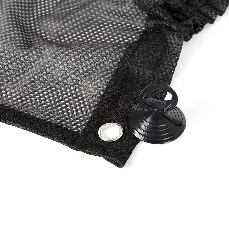 

2Pcs Car Interior Side Car Window Sunshade Curtain 52 X 80cm Universal Mesh Cloth UV Protection With Suction Cups Breathable