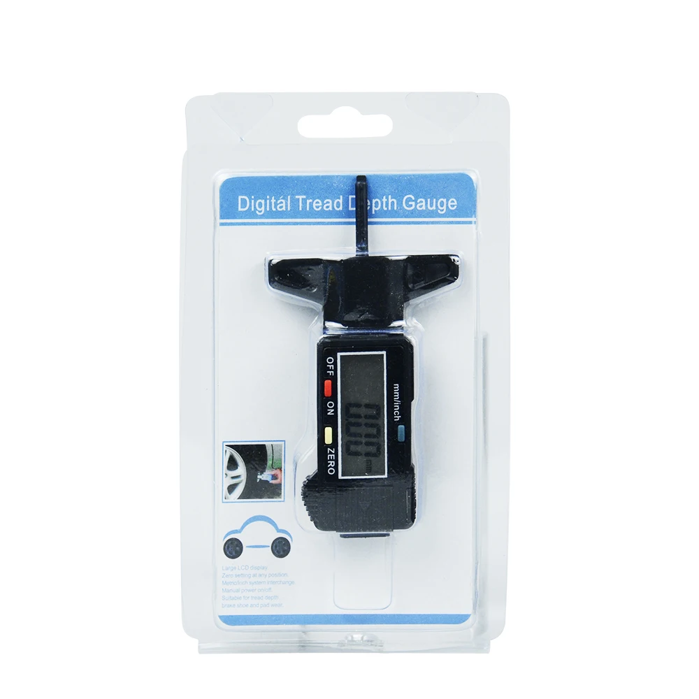 

Digital Car Tyre Tire Tread Depth Gauge Meter Measurer Tool Caliper Thickness Gauges Tread Brake Pad Shoe Tire Monitoring System