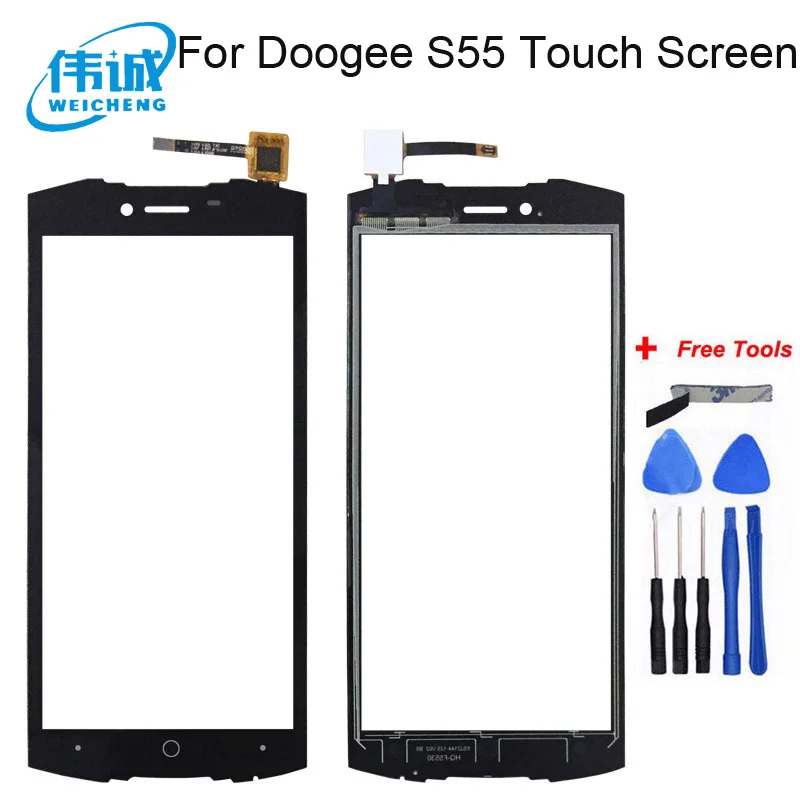 5.5'' Mobile Touch Screen For Doogee S55 Digitizer Front Glass Panel Sensor Replacement Touchscreen Lite | Мобильные