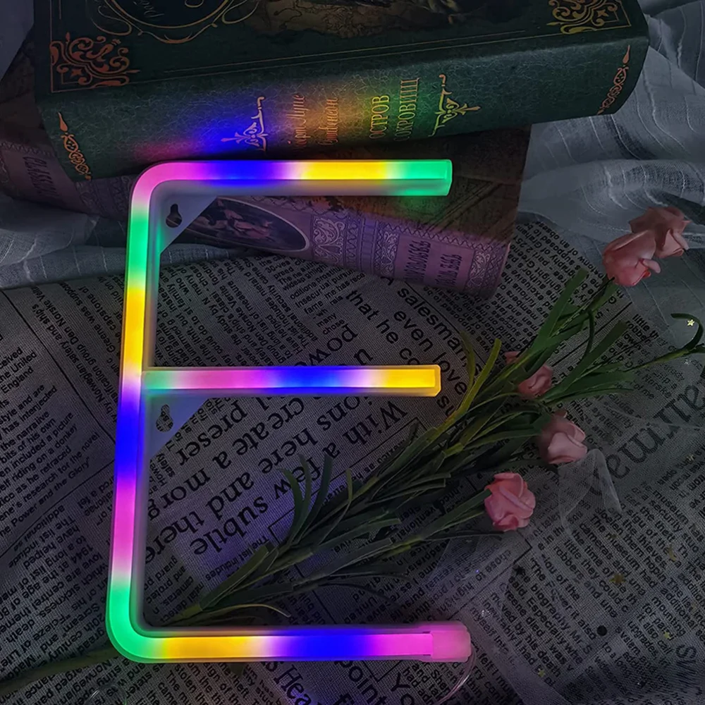 

Creative English Letter Neon Sign LED Modeling Light Night Light without Battery