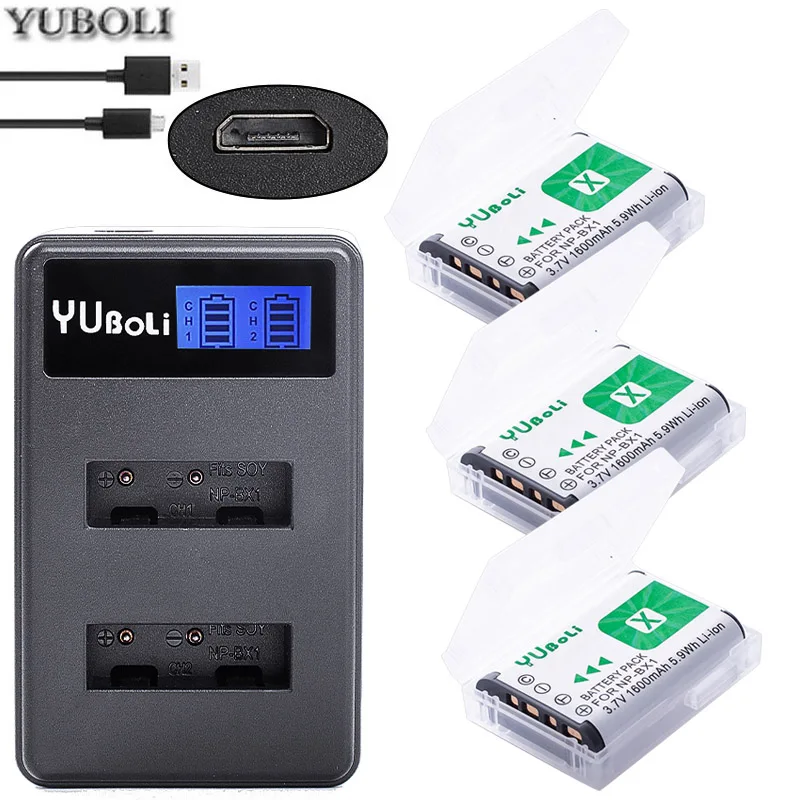 4x NP-BX1 NP BX1 батарея NPBX1+ двойной bateria зарядное устройство для sony NP-BX1 HDR-AS200v AS20 AS15 AS100V DSC-RX100 X1000V WX350 RX1