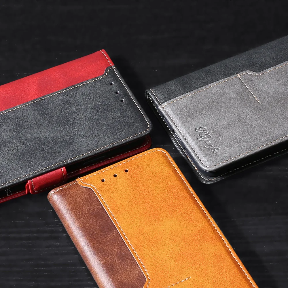 Flip Case For Sony Xperia 1 10 Plus 5 II 8 20 Hit Color Leather Cover On XZ Z5 XA1 XA2 XA3 Z6 XZ1 L1 L2 L3 L4 Soft Wallet Case images - 6
