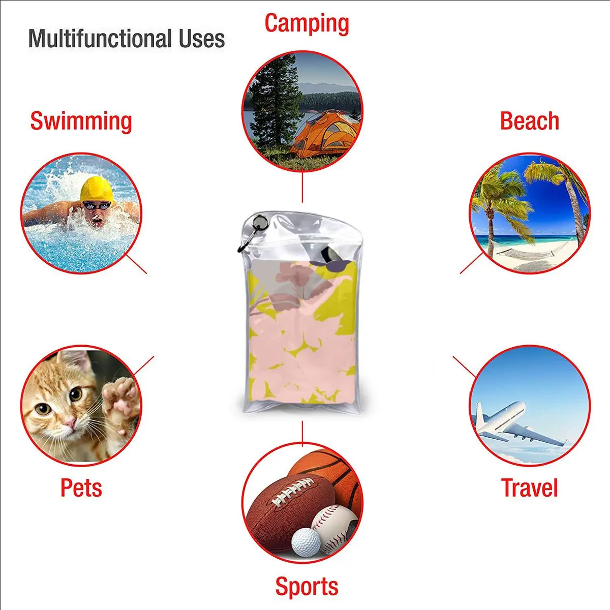 

Bath Towel Botanical And Flowers Quick Dry Large Towel Thin Absorbent Soft Towel for Home Travel Camping Swimming Beach Sport