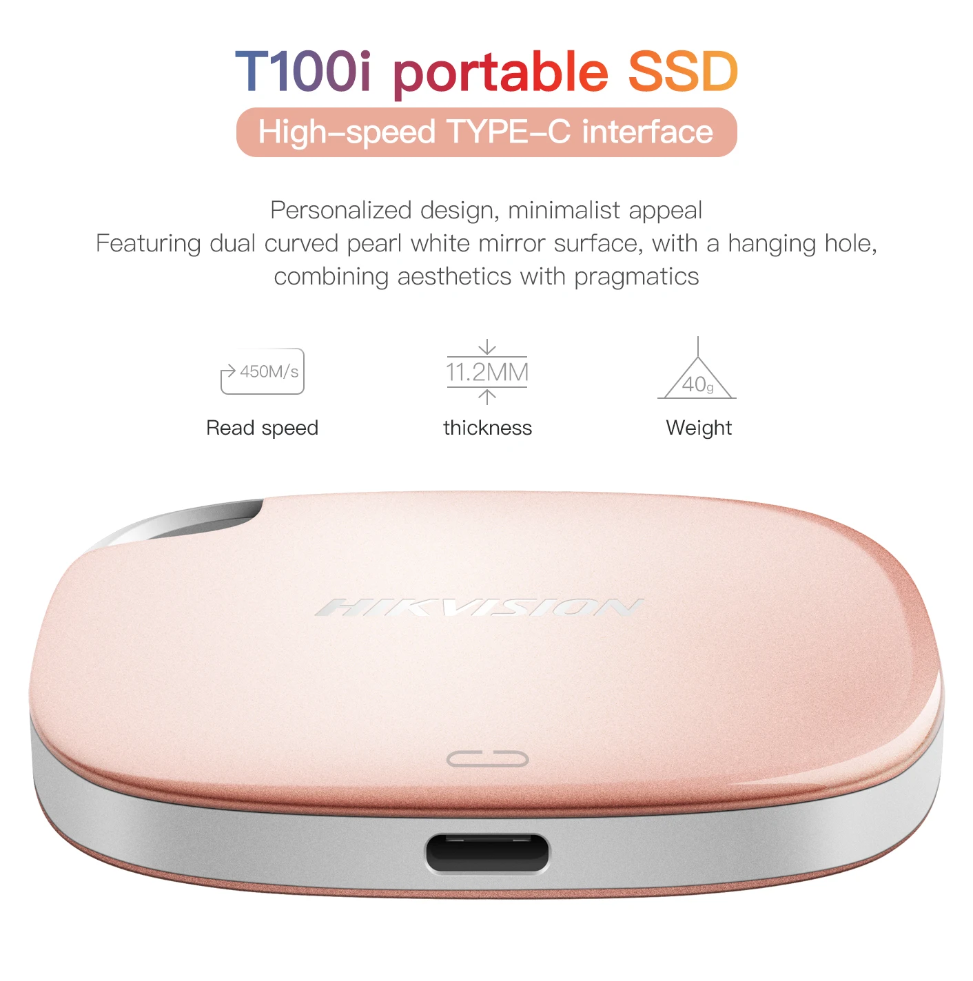 HIKVISION T100I внешний жесткий диск Портативный SSD 120 ГБ 240 480 960 USB 3 1 Тип C Внешние