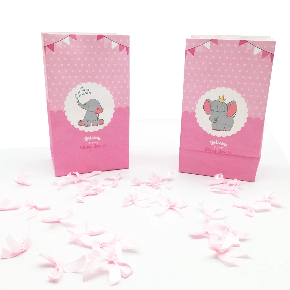 Слон конфеты мешки детский душ Подарочная коробка день рождения партии пачки