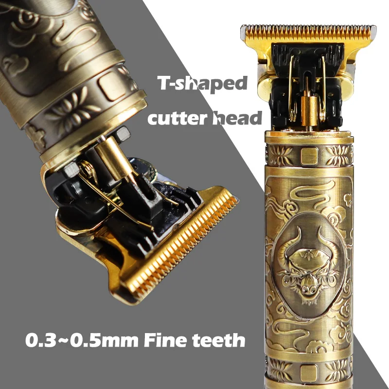 Голова Будды Дракон машинка для стрижки волос близко к 0 мм Резка электрический