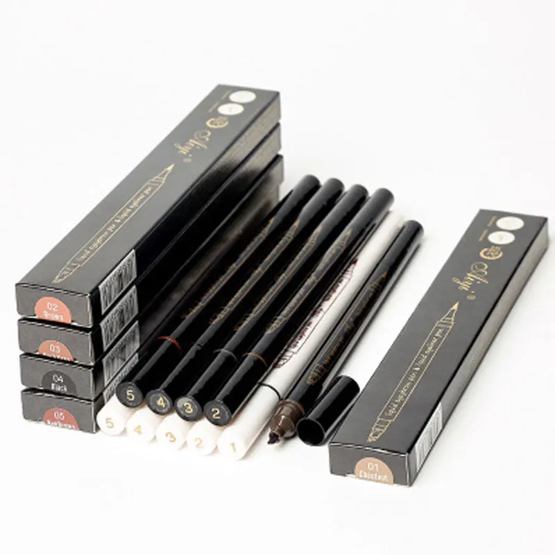 Многоразовая Косметическая подводка для бровей карандаш с 4 головками Ford легко