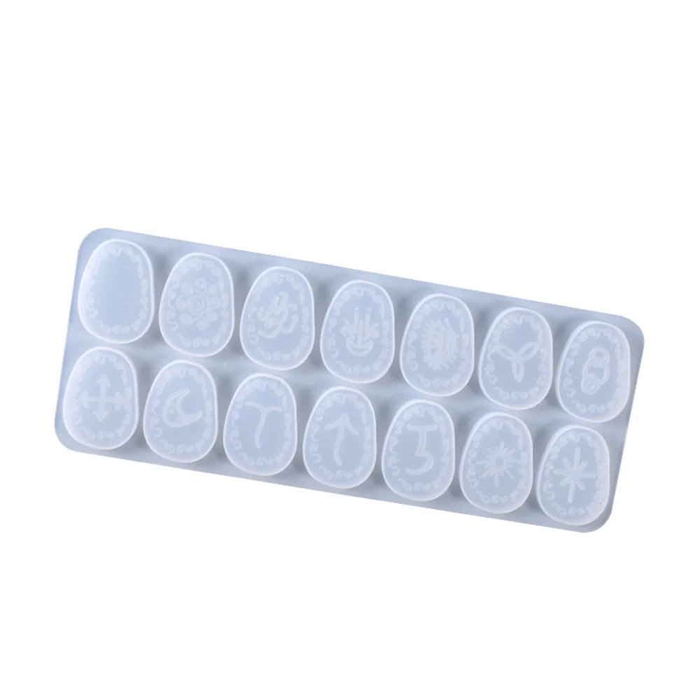 

Transparent Silicone Mould Dried Flower Resin Decorative Craft Diy Rune Magic Text Mold Epoxy Resin Molds For Jewelry