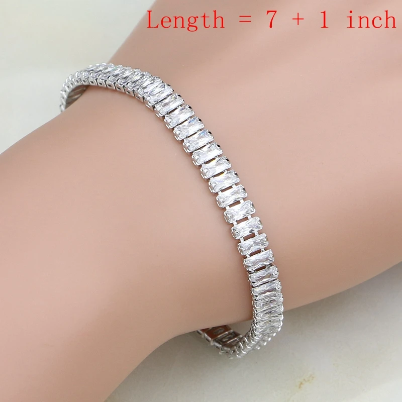 Ювелирные изделия для невесты из натурального серебра 925 пробы с белым