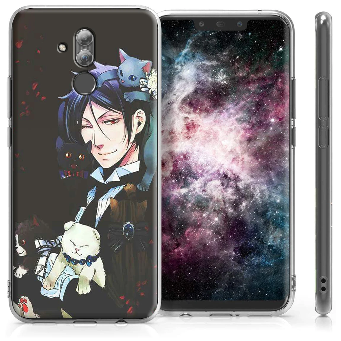 Black Butler Ciel Phantomhive Silicone Case for Huawei P Smart P10 P20 P30 P8 P9 Lite Pro 2019 | Мобильные телефоны и