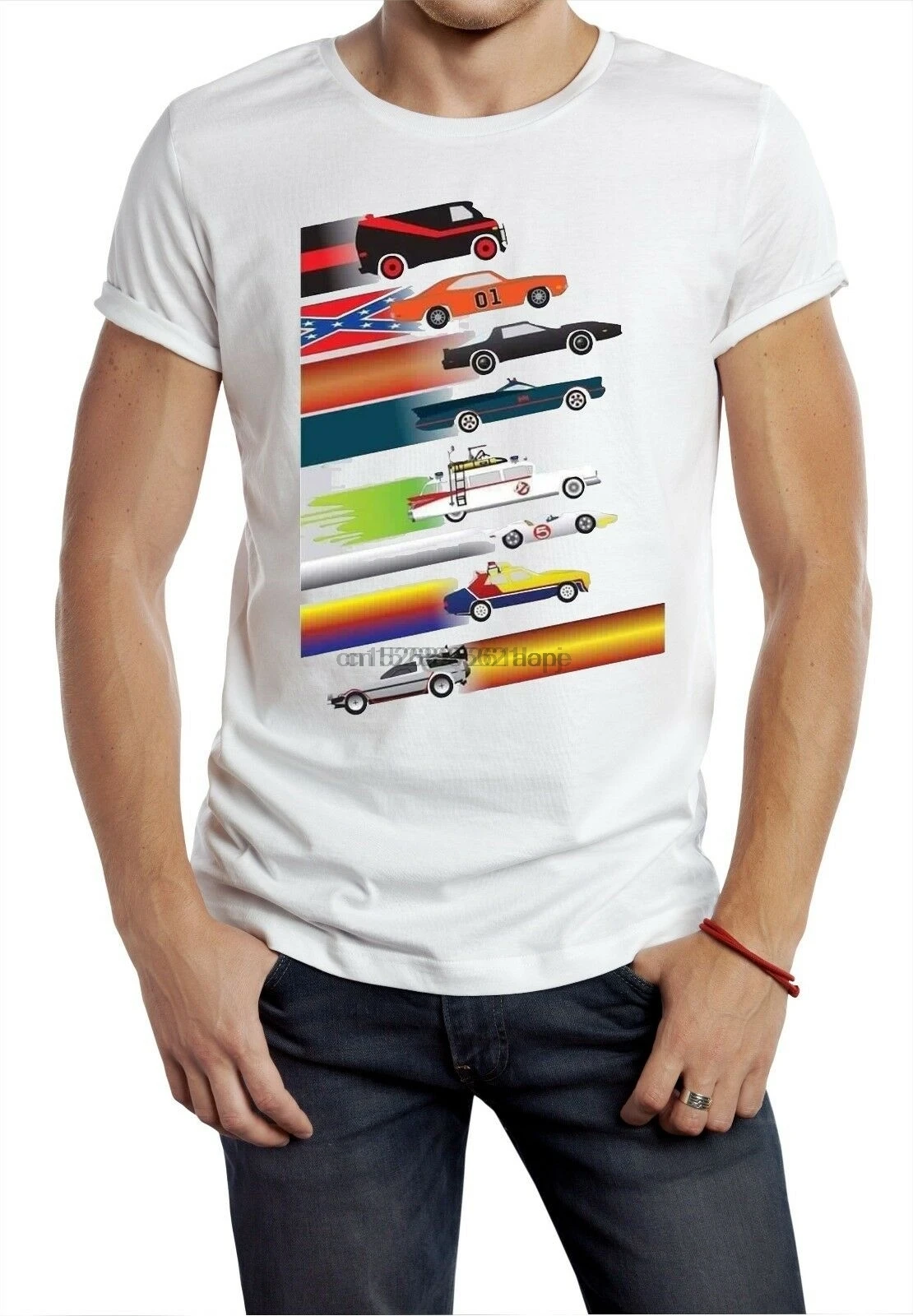 Автомобильная футболка Культовая ТВ команда генерал ли комплект летучая мышь