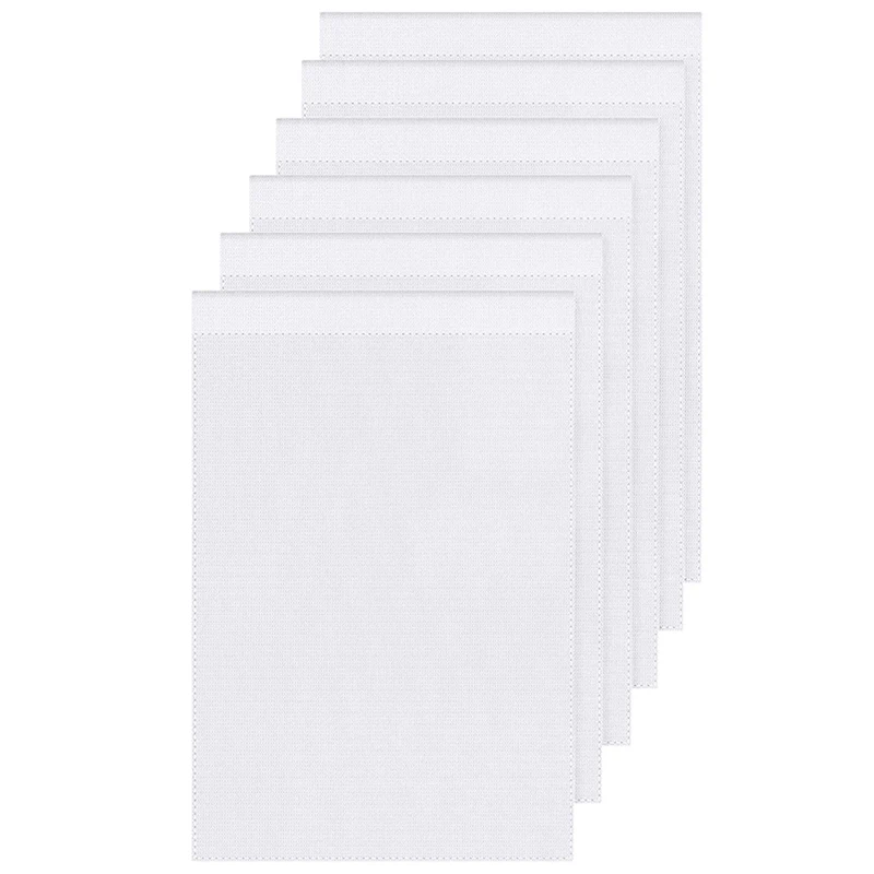 

6-Двусторонняя садовый знак чистый белый пустой DIY баннер, знак для внутреннего и наружного спорта вечерние дома и школы украшения