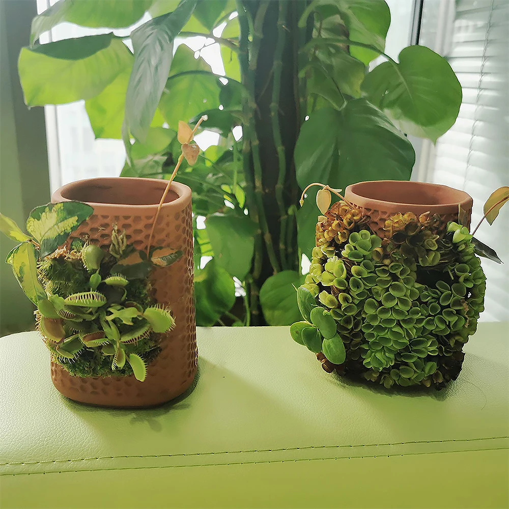 Самостоятельный цветочный горшок с системой полива керамические цветочные