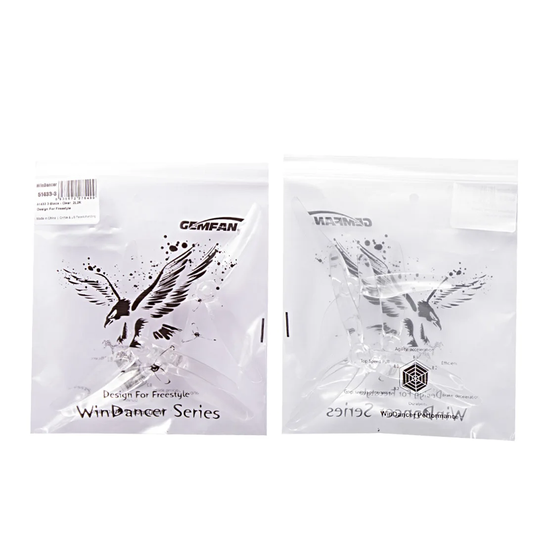 Gemfan Windancer 51433-h&eacute;lice de 3 palas con orificio de montaje de 5mm para Motor 2206-2306, piezas de recambio de drones, accesorios RC-5