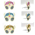 Забавная маска в виде единорога для вечерние ринки, очки для вечеринки, Детские Мультяшные очки для фотобудки, реквизит партия поддерживает поставки Вечерние