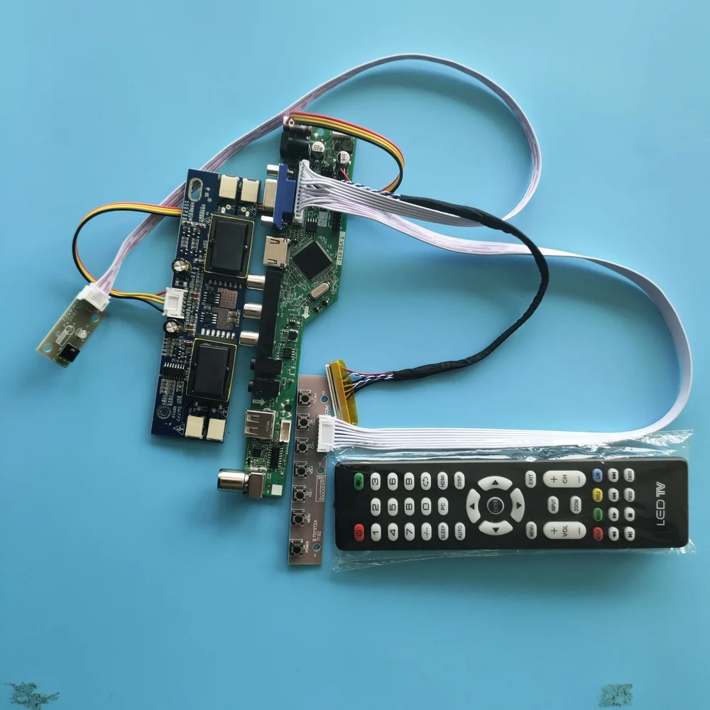

for M170EG01 V1 LCD 30pin Resolution TV Controller Board Digital Signal 4 lamps 1280X1024 17" VGA AV VGA kit