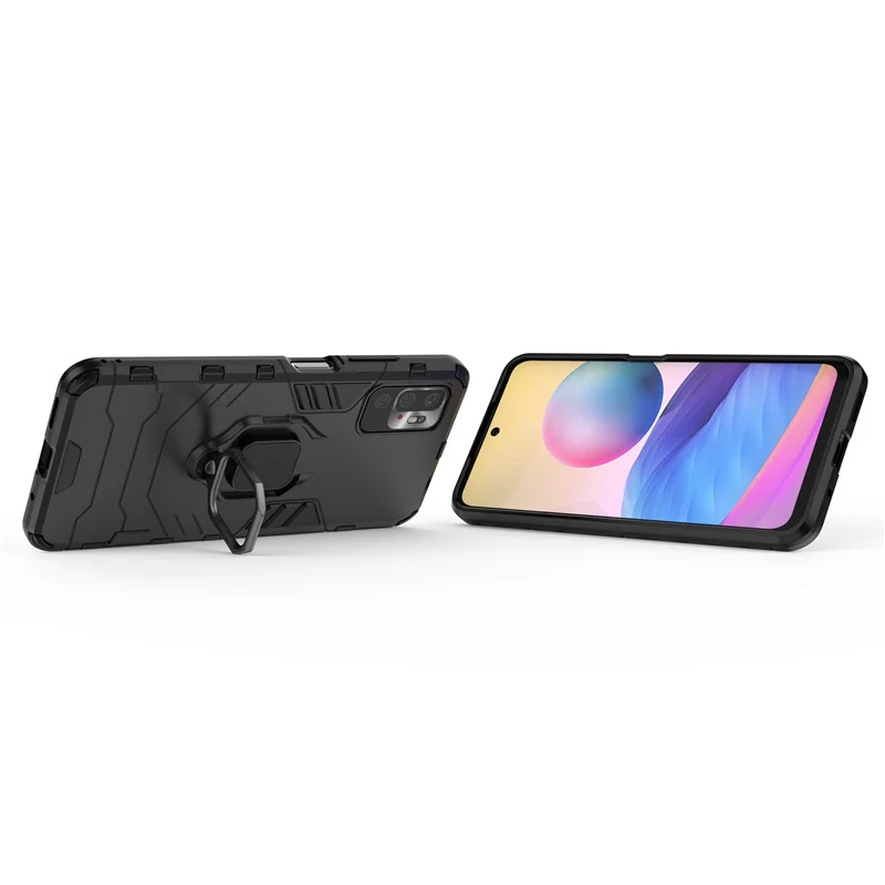Чехол для Xiaomi Redmi Примечание 10 5G чехол телефона Note ПК держатель кольцо подставка