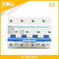 4p ac 400v mcb circuit breaker miniature main switch d curve mater switch 80a 100a 125a yrcb 125