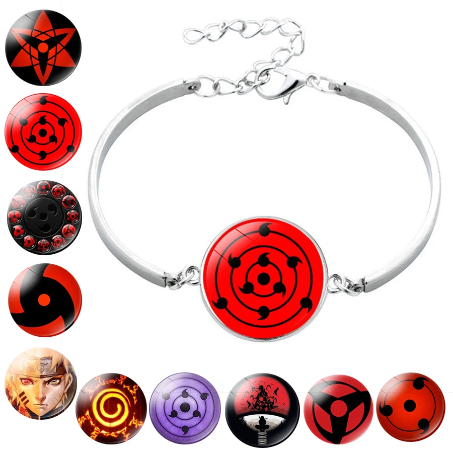 Аниме Наруто Итачи Шаринган браслеты Косплей костюмы Браслеты реквизит Акацуки
