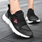 Кроссовки легкие для мужчин и женщин, Вулканизированная подошва, дышащие, удобная спортивная обувь для бега, повседневные, лето