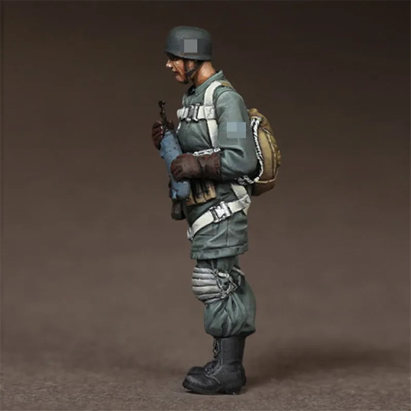 Фигурка из смолы масштаб 1/35 модельный набор парашютный солдат готовый к снятию