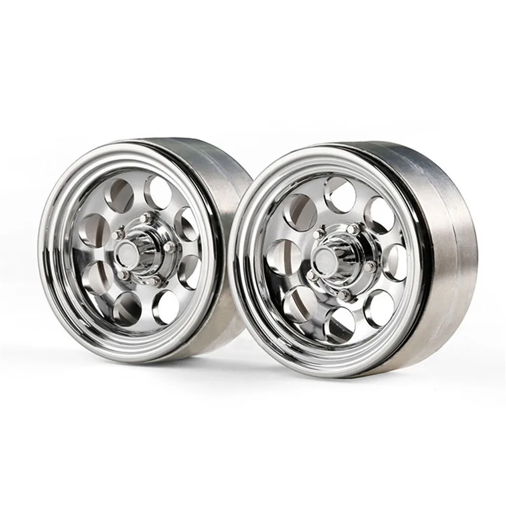 Для GRC 1," дюймовые алюминиевые хромированные колеса Beadlock ступицы G08 для 1/10 Jeep SCX10 TRX4 90046 колесные диски RC сканеры автомобильные аксессуары