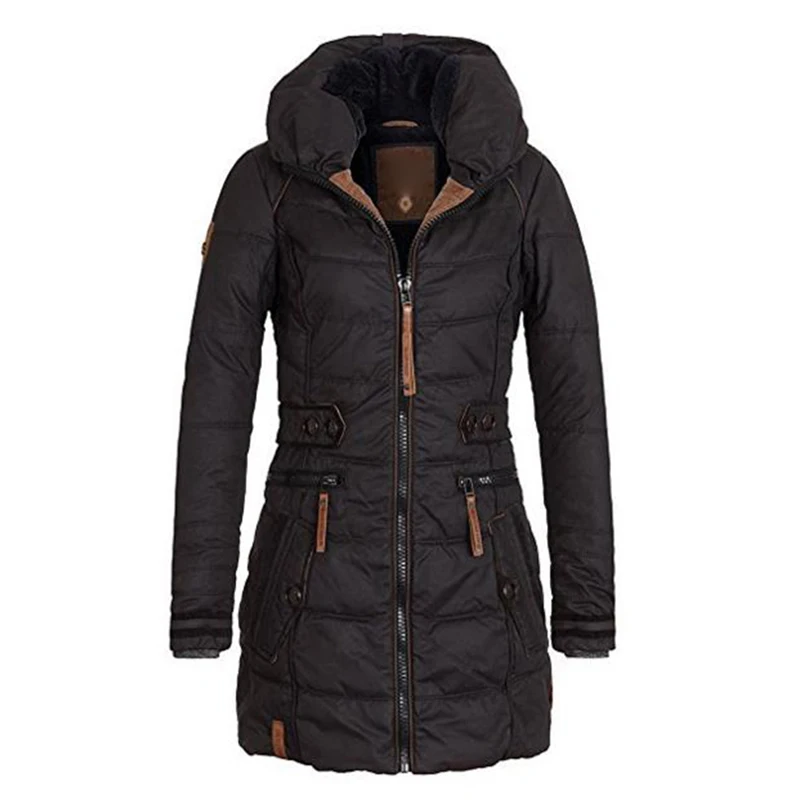 Новинка 2019 осенне-зимнее пальто хлопковый пуховик тонкий женский большой размер