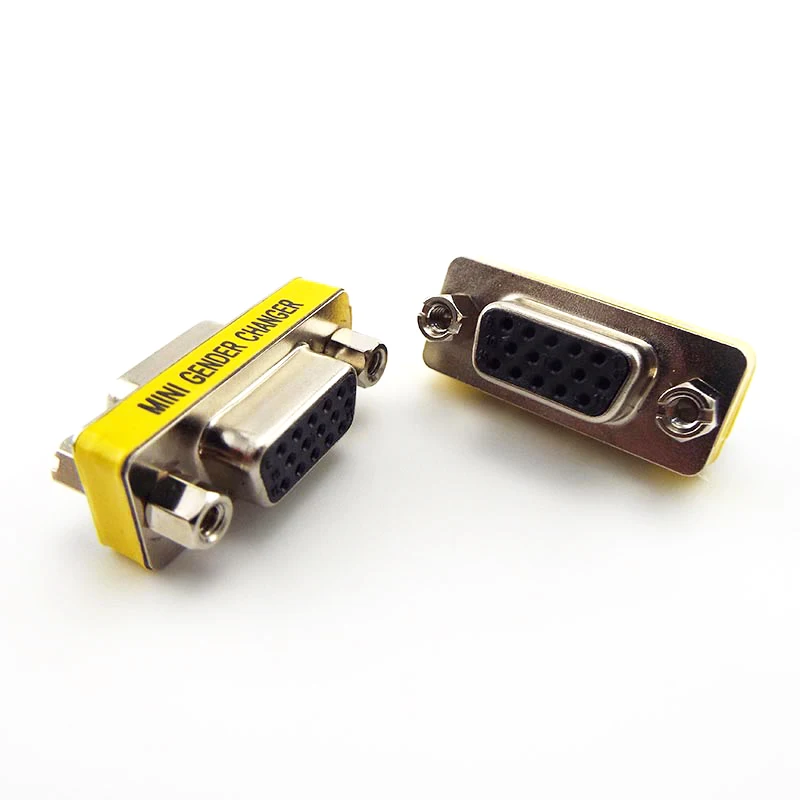 VGA / SVGA 15pin женский кабель адаптер для смены пола F/F соединитель расширителя