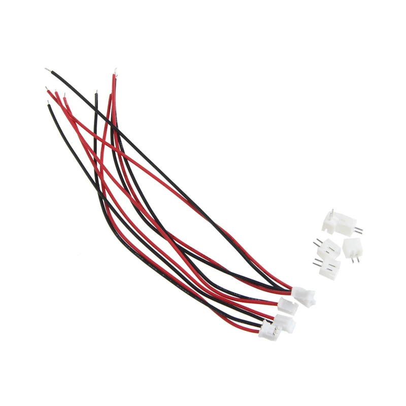 

50 Sets Mini Micro JST 2.0 PH 2 Pin Connector Plug With Wires Cables 15cm/5.9in