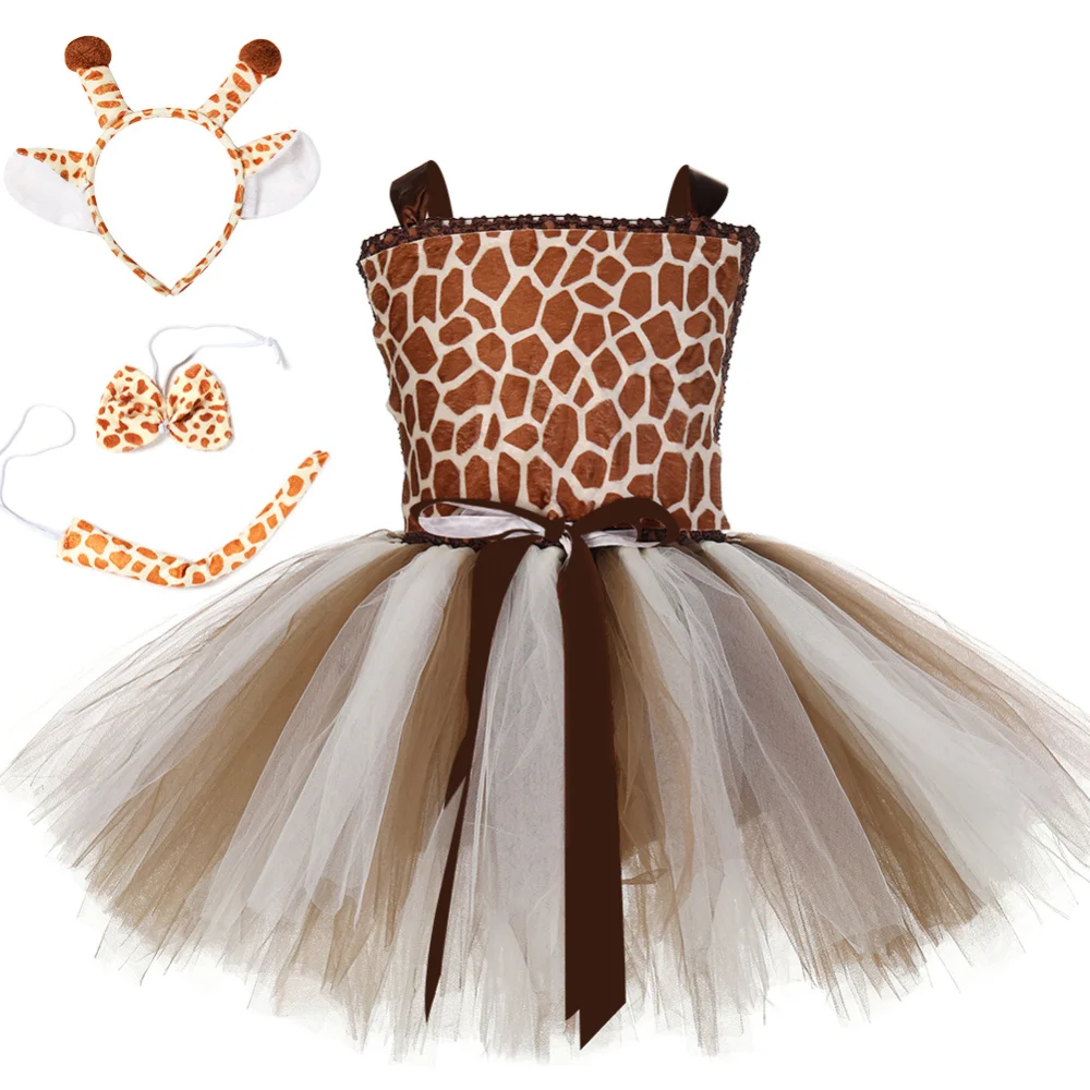 

Giraffe Cute Children's Performance Suitdresses Birthday Party Princess Baby Dresses Halloween Clothes 2 Year Old Baby Girl