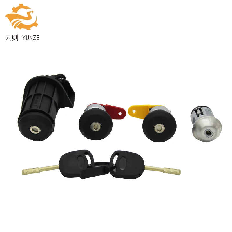 Полный комплект дверного замка 2 ключа полный новинка для FORD FIESTA 1989 2002|ford fiesta lock|ford