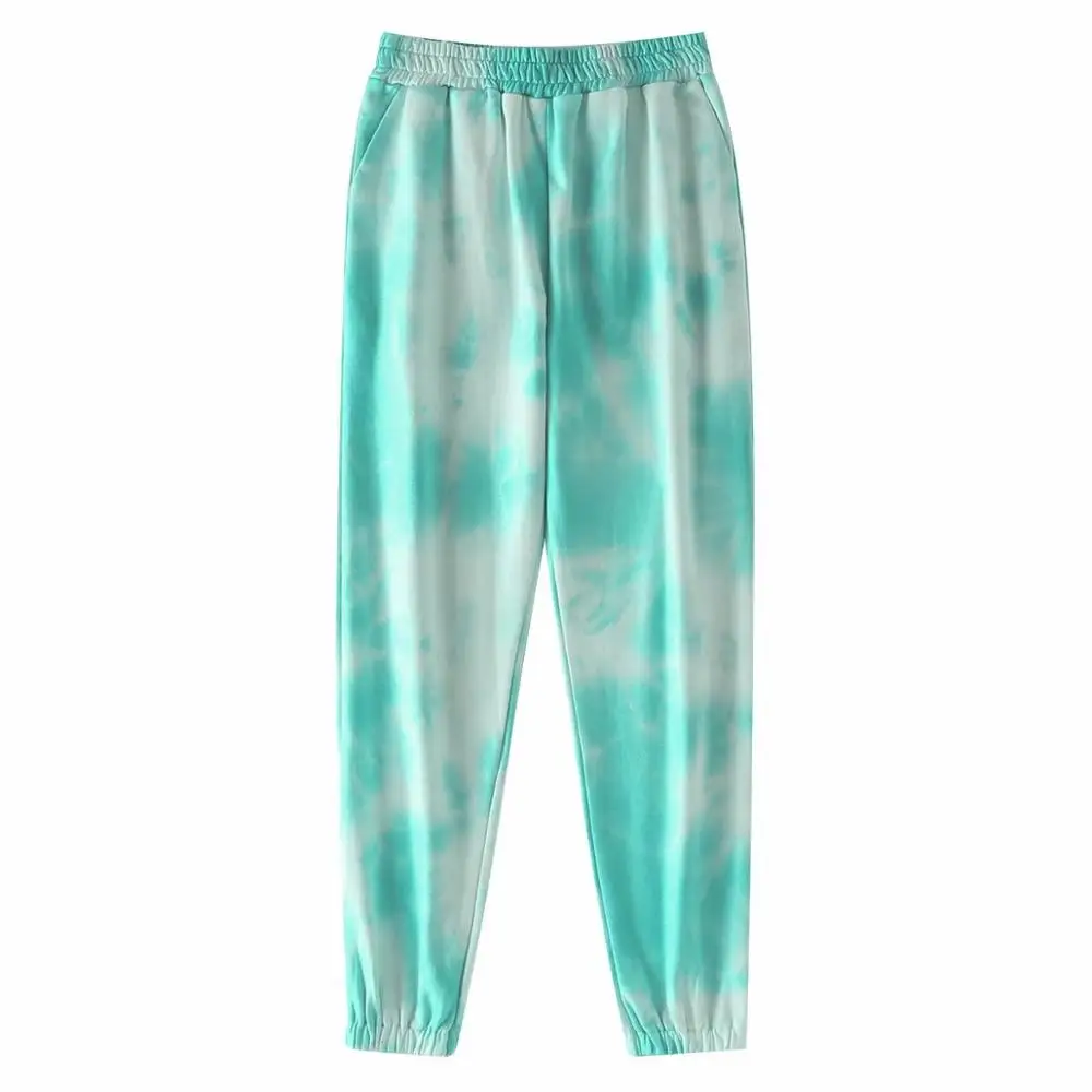 

neon tie dye joggers high waist long baggy pants women sweatpants loose trousers 2020 autumn winter streetwear clothes