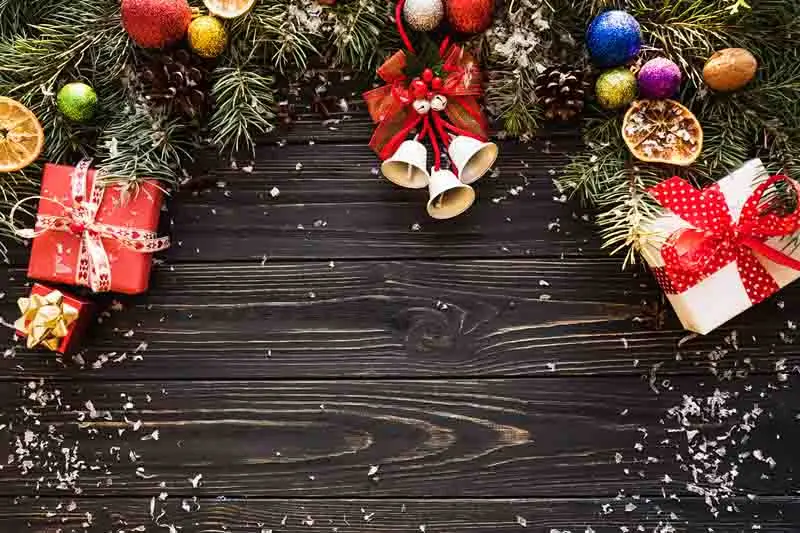 

SHENGYONGBAO Vinyl Custom Photography Backdrops Prop Flower Wood Planks Christmas Theme Photo Studio Background 191025-333