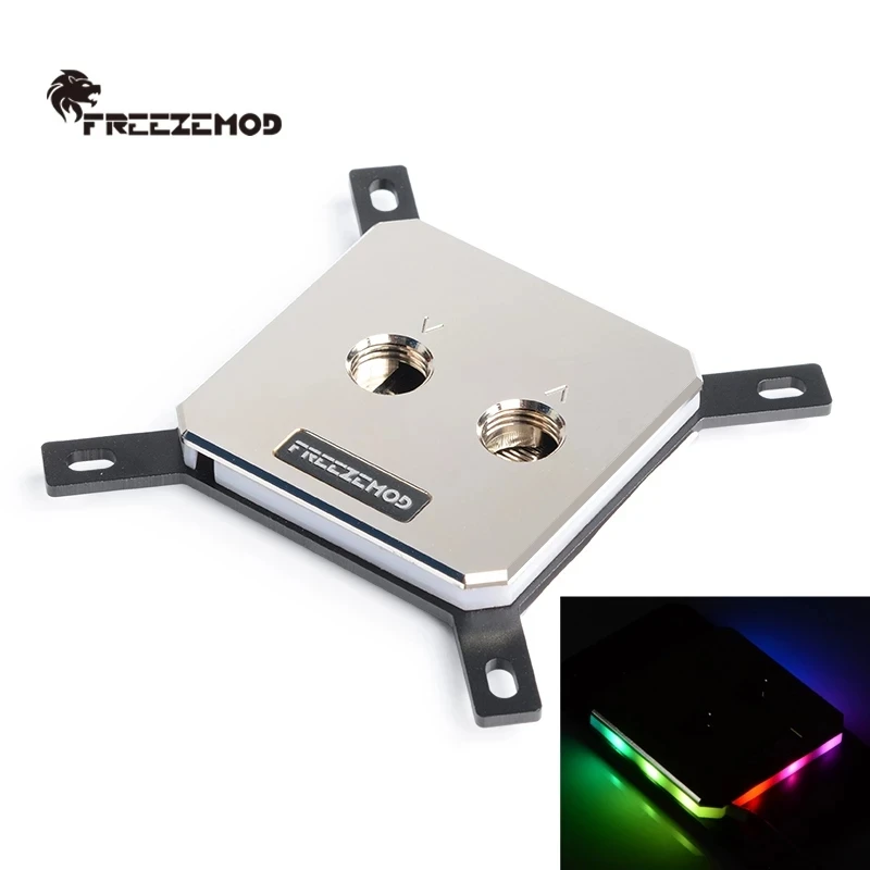 

FREEZEMOD CPU block full-metal 5V ARGB, For INTEL LGA 1150/1151/1155/1156/1366/2011/2066/775/1356/1200 INTEL-JB3TR
