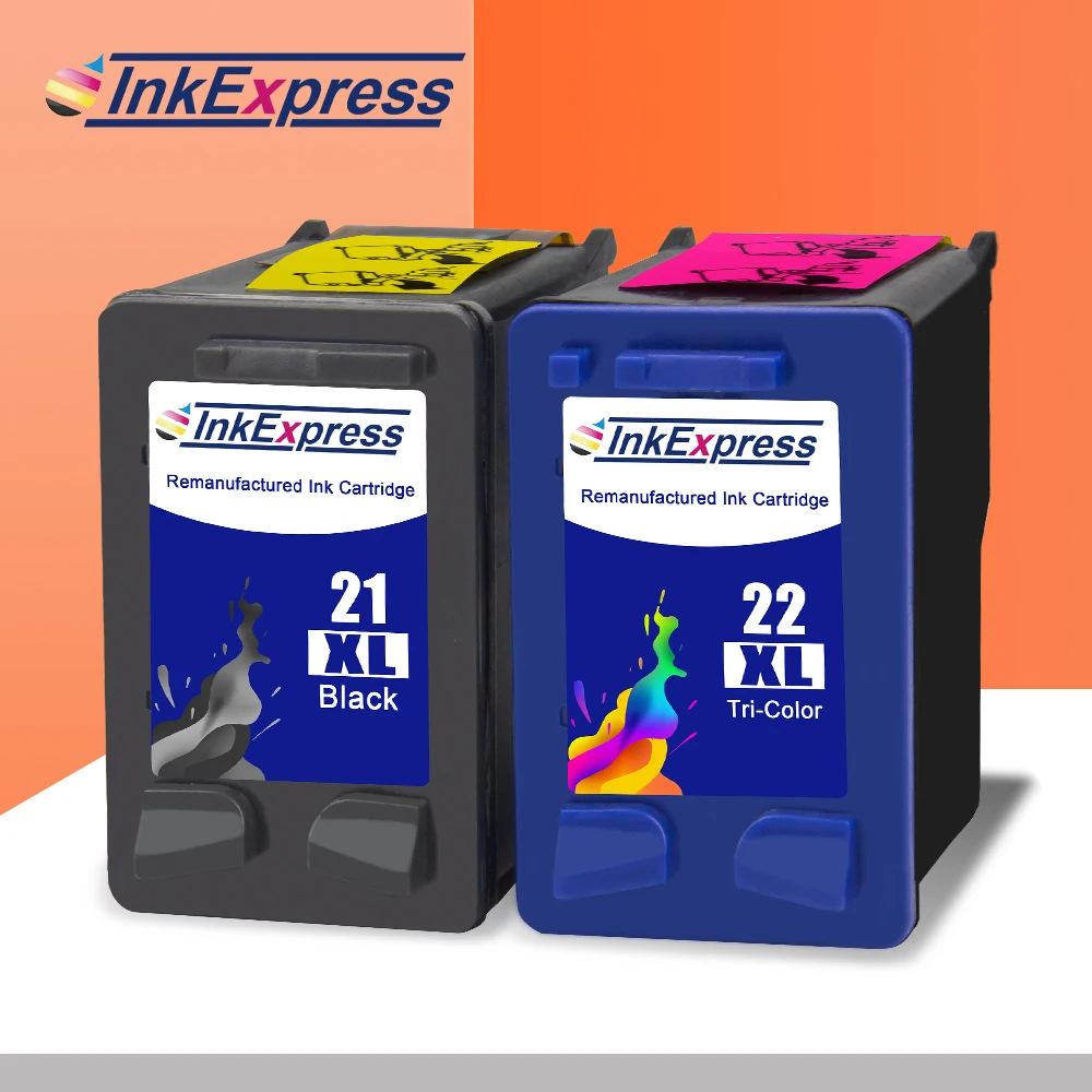 Чернильный картридж InkExpress 21XL 22XL для принтера HP OfficeJet 4315 Deskjet 3910 3920 3940 D2430 F2120 F2140
